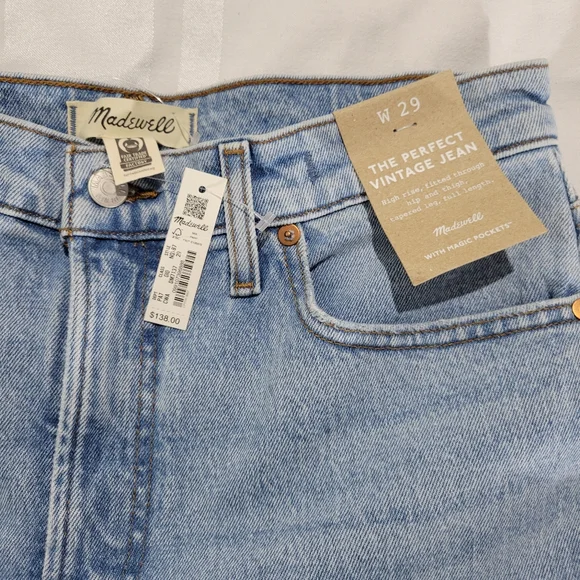 Madewell The Perfect Vintage Jean, NWT, 29 - Picture 7 of 8